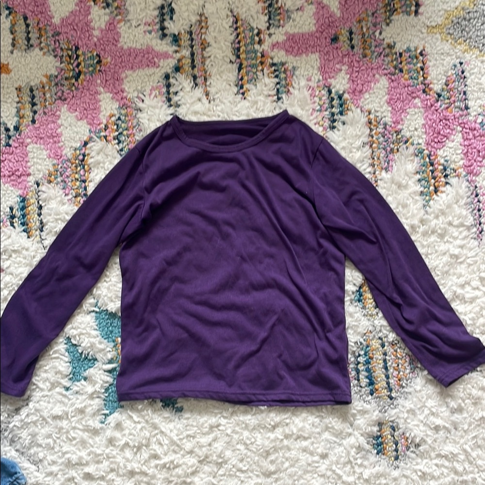 Purple Long Sleeve Top